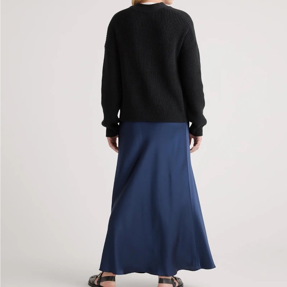 100% Organic Cotton Fisherman Boxy Cropped Cardigan - Picture 3 of 4